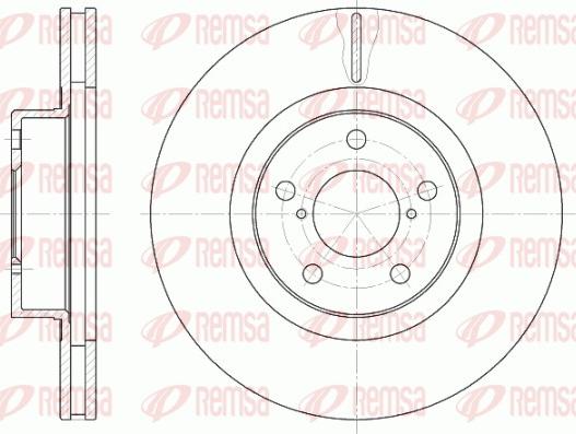 Remsa 6715.10 - Тормозной диск autosila-amz.com