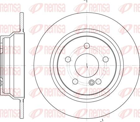 Remsa 6787.00 - Тормозной диск autosila-amz.com