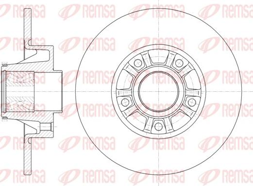 Remsa 6733.20 - Тормозной диск autosila-amz.com