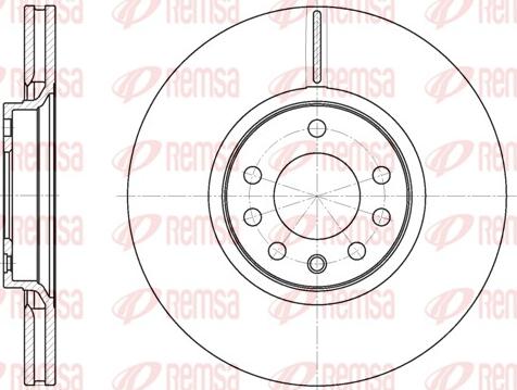 Remsa 6729.10 - Тормозной диск autosila-amz.com