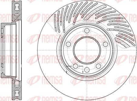 Remsa 6773.11 - Тормозной диск autosila-amz.com