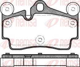 Remsa 0996.00 - Тормозные колодки, дисковые, комплект autosila-amz.com