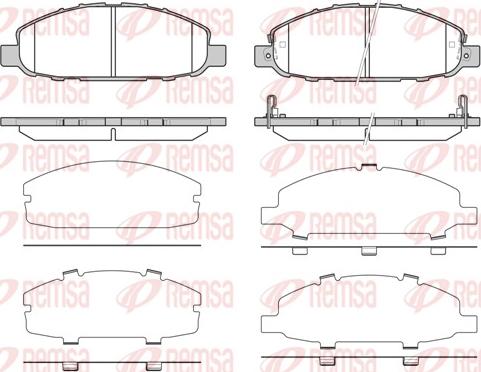 Remsa 09970.2 - Тормозные колодки, дисковые, комплект autosila-amz.com