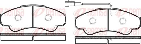 Remsa 0959.01 - Тормозные колодки, дисковые, комплект autosila-amz.com