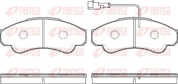 Remsa 0959.11 - Тормозные колодки, дисковые, комплект autosila-amz.com