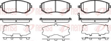 Remsa 0951.11 - Тормозные колодки, дисковые, комплект autosila-amz.com