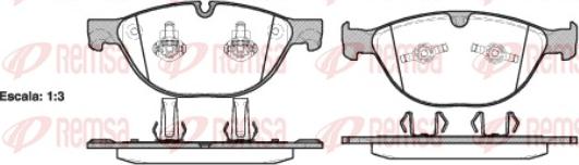 Remsa 0958.30 - Тормозные колодки, дисковые, комплект autosila-amz.com