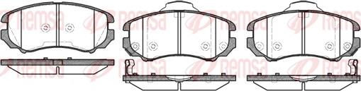 Remsa 0953.02 - Тормозные колодки, дисковые, комплект autosila-amz.com