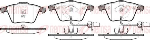 Remsa 0964.02 - Тормозные колодки, дисковые, комплект autosila-amz.com