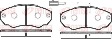 Remsa 0960.01 - Тормозные колодки, дисковые, комплект autosila-amz.com