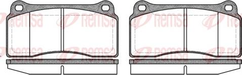 Remsa 0983.00 - Тормозные колодки, дисковые, комплект autosila-amz.com