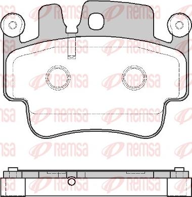 Remsa 0982.00 - Тормозные колодки, дисковые, комплект autosila-amz.com