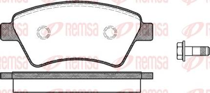 Remsa 0976.10 - Тормозные колодки, дисковые, комплект autosila-amz.com