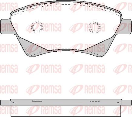 Remsa 0976.20 - Тормозные колодки, дисковые, комплект autosila-amz.com