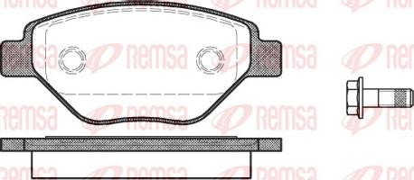 Remsa 0977.00 - Тормозные колодки, дисковые, комплект autosila-amz.com