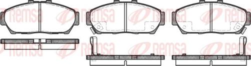 Remsa 0464.02 - Тормозные колодки, дисковые, комплект autosila-amz.com