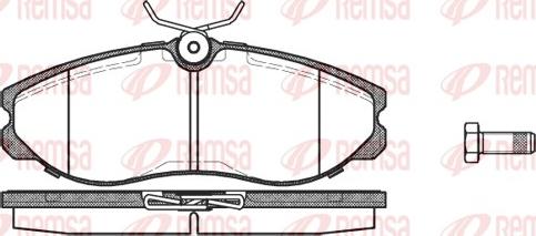 Remsa 0462.00 - Тормозные колодки, дисковые, комплект autosila-amz.com