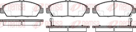 Remsa 0406.02 - Тормозные колодки, дисковые, комплект autosila-amz.com