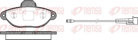 Remsa 0414.01 - Тормозные колодки, дисковые, комплект autosila-amz.com