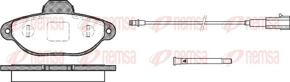 Remsa 0414.21 - Тормозные колодки, дисковые, комплект autosila-amz.com
