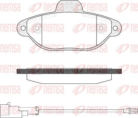 Remsa 0414.22 - Тормозные колодки, дисковые, комплект autosila-amz.com