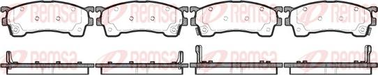 Remsa 0415.04 - 415 04 FDB950=FDB984=572325B !колодки дисковые п.\ Mazda 626 1.8-2.5/2.0D/Xedos6 1.6 16V/2.0 92> autosila-amz.com