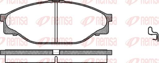 Remsa 0412.20 - Тормозные колодки, дисковые, комплект autosila-amz.com