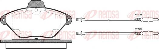 Remsa 0439.04 - Тормозные колодки, дисковые, комплект autosila-amz.com