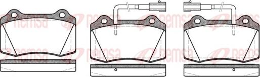 Remsa 0434.32 - Тормозные колодки, дисковые, комплект autosila-amz.com