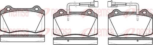 Remsa 0434.22 - Тормозные колодки, дисковые, комплект autosila-amz.com