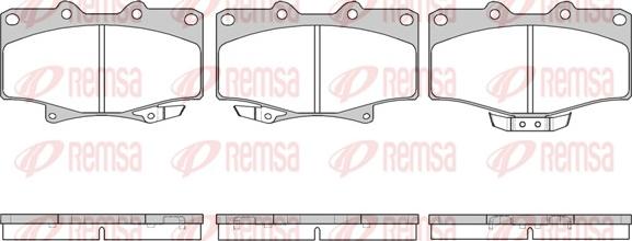 Remsa 0429.14 - Тормозные колодки, дисковые, комплект autosila-amz.com