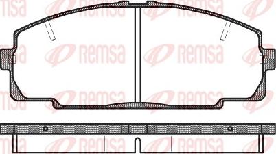 Remsa 0421.20 - Тормозные колодки, дисковые, комплект autosila-amz.com