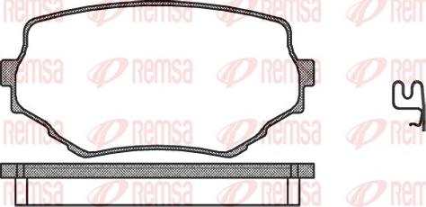 Remsa 0594.02 - Тормозные колодки, дисковые, комплект autosila-amz.com