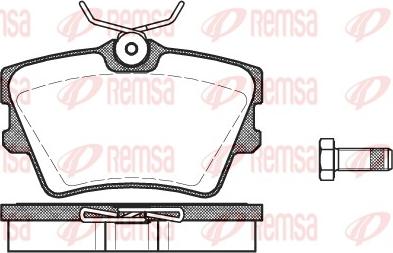 Remsa 0591.00 - Тормозные колодки, дисковые, комплект autosila-amz.com