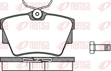 Remsa 0591.30 - Тормозные колодки, дисковые, комплект autosila-amz.com