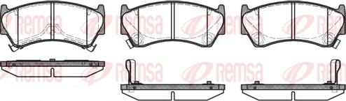 Remsa 0592.12 - Тормозные колодки, дисковые, комплект autosila-amz.com