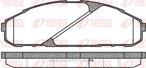 Remsa 0507.00 - Тормозные колодки, дисковые, комплект autosila-amz.com