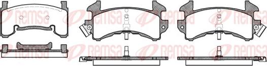 Remsa 0515.00 - Тормозные колодки, дисковые, комплект autosila-amz.com