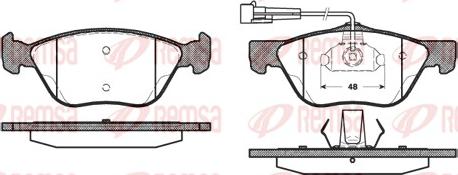 Remsa 0589.02 - Тормозные колодки, дисковые, комплект autosila-amz.com