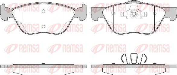 Remsa 0589.20 - Тормозные колодки, дисковые, комплект autosila-amz.com