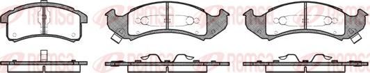 Remsa 0537.02 - Тормозные колодки, дисковые, комплект autosila-amz.com