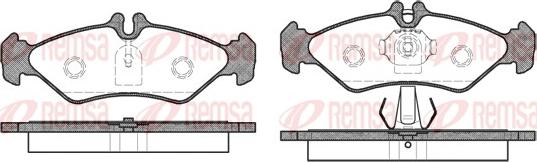 Remsa 0579.00 - Тормозные колодки, дисковые, комплект autosila-amz.com