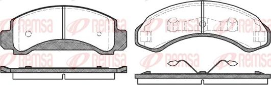 Remsa 0572.00 - Тормозные колодки, дисковые, комплект autosila-amz.com