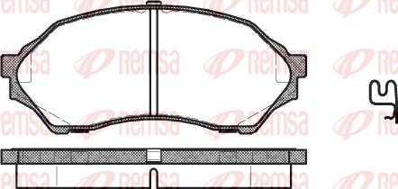 Remsa 0699.00 - Тормозные колодки, дисковые, комплект autosila-amz.com