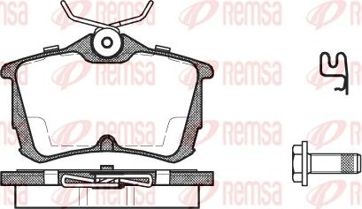 Remsa 0695.02 - Тормозные колодки, дисковые, комплект autosila-amz.com