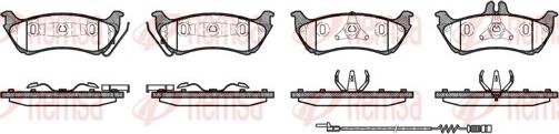 Remsa 0698.11 - Тормозные колодки, дисковые, комплект autosila-amz.com