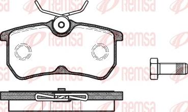 Remsa 0693.00 - Тормозные колодки, дисковые, комплект autosila-amz.com