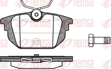 Remsa 0692.00 - 692 00 FDB1113=571979B !колодки дисковые з.\ Alfa 145/146 1.4-1.9JTD, Fiat Marea 2.0/2.4JTD 97-01 autosila-amz.com