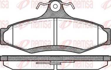 Remsa 0646.10 - Тормозные колодки, дисковые, комплект autosila-amz.com