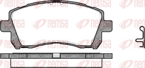 Remsa 0655.02 - Тормозные колодки, дисковые, комплект autosila-amz.com